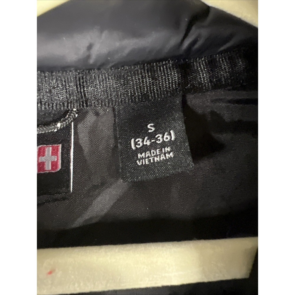 Swiss Tech Men's Packable Puffer Jacket Black Size Small S 34-36 Full Zip - Picture 6 of 10